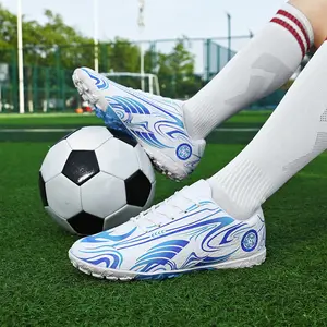 football cleats New Anti-Slip Long Stud Football Boots for Men, Adult Turf Stud Athletic Training Shoes, Teenagers Sports Sneakers