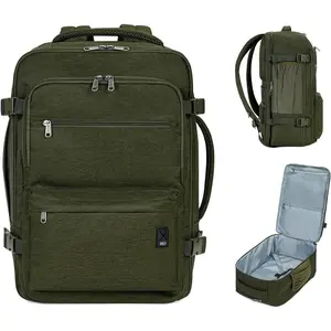 Travel Backpack For Spirit Airlines Personal Item Bag 18x14x8 with Wet Pocket, 17 Inch Laptop Backpack for Men Women(Dark Green)