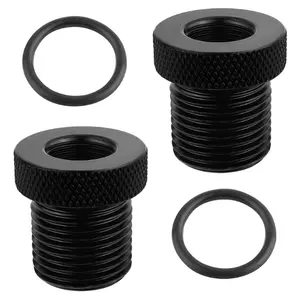 2PCS Car Accessories Adapters with Washers,Durable Steel 1/2x28 to 3/4x16 Adapter for Replace Broken Fittings,Essential Automotive Accessories for Car,Truck,SUV