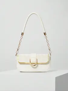 Women's Fashionable Quilted Chain Strap Crossbody Bag, Casual Solid Color Shoulder Bag for Daily Used, Trendy Versatile High-quality Daily Commuting Bag, Flap Crossbody Purse