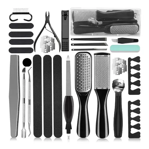 36-in-1 Plastic Nails Kit Set, Professional Nail Care Pedicure Tool with Dead Skin Remover & Lightweight Design, Daily Self Care Finds for Home Use, Ideal Birthday Gift