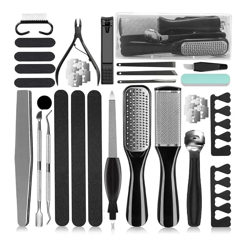 36-in-1 Plastic Nails Kit Set, Professional Nail Care Pedicure Tool with Dead Skin Remover & Lightweight Design, Daily Self Care Finds for Home Use, Ideal Birthday Gift