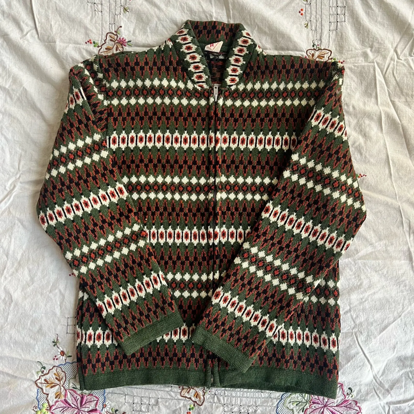 Vintage Franconia Rikki Nordic Wool Ski Sweater