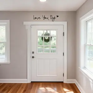 Love You Bye Wood Sign Home Decor,Above Door Topper Decoration,Boho Decor for Window Wall Express Love and Warm for Your Family Lovers,Wall Art Gift Hallway Entryway Door Decorations for House Office