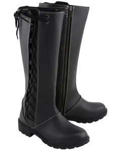 Milwaukee Leather Women's 17" Lace Side Waterproof Boot - Mbl9370