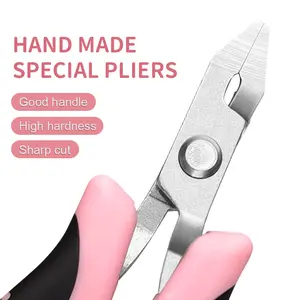 stedi 4.4 inch mini flushing knife for jewelry making, clean cutting precision wire cutter, side cutting pliers ultra sharp stainless steel blade for jewelry, crafts, DIY, electronics (pink)