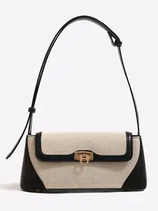 Women's Fashionable Color-block Shoulder Bag, Casual Versatile Underarm Bag for Daily Used, Trendy All-match Commuting Bag