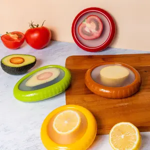 Fruit and Vegetable Fresh-Keeping Box, Silicone Film Food Sealing Box, Refrigerator Freezer Freshness Cover, Sealing Lid.
