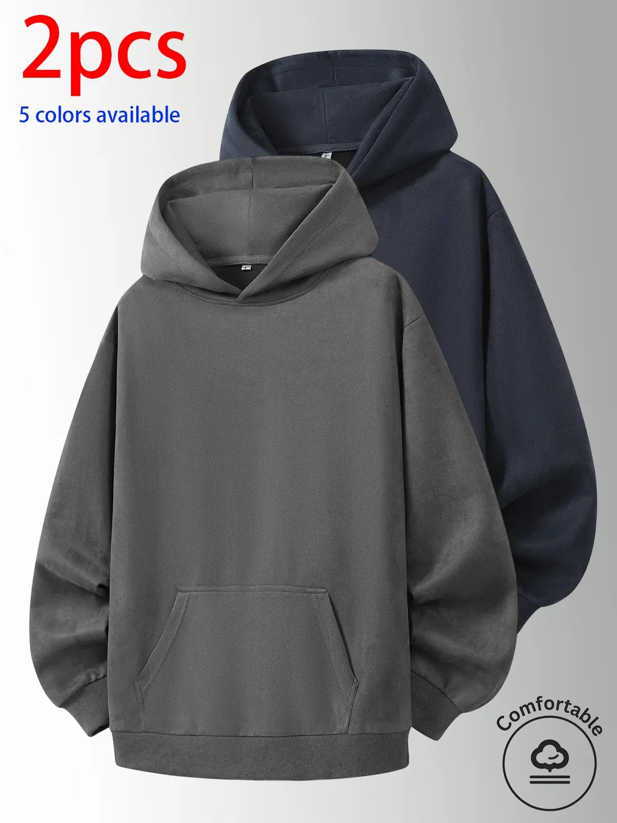 Men’s hooded sweatshirt, men’s sweatshirt, men’s suede cardigan long sleeve.Relaxed-fit long-sleeve pullover hoodie with a front kangaroo pocket and a minimalist, no-print design. Loose fit that helps conceal curves and creates a slimming silhouette. Avai