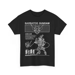 Barbatos Iron Blooded Orphans,gundam,graphic Tee,gunpla,robot,new T-shirt