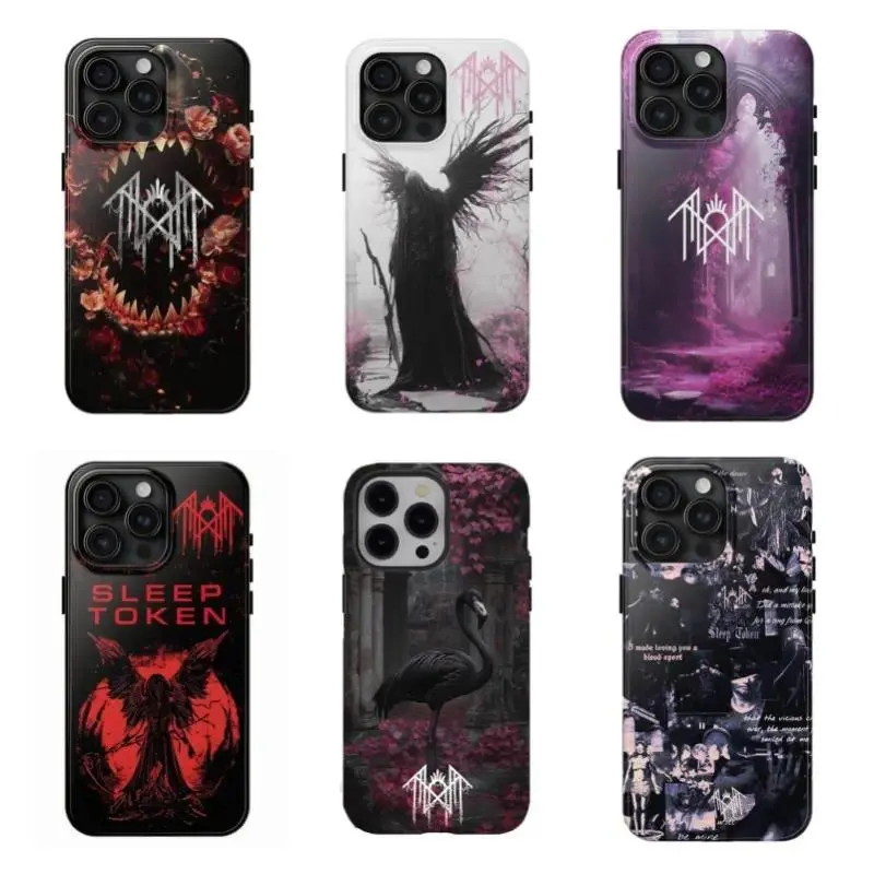 Six sleep tokens that will remain intact even in the Arcadia Tough Case 2025, compatible with iPhone 17/16/15/14/13/12/11 Pro Max/Plus and Samsung Galaxy S23FE/22/23/24/25. Cute and stylish phone cases.