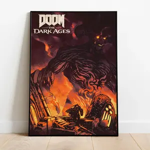 Doom_ The Dark Ages Gaming Posters _ Video Games Posters _  Gaming Gifts _ Minimalist Man Cave Wall Art