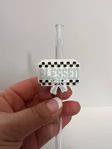 Blessed 10mm Straw Topper (Stanley Straw Size) Straw Not Included
