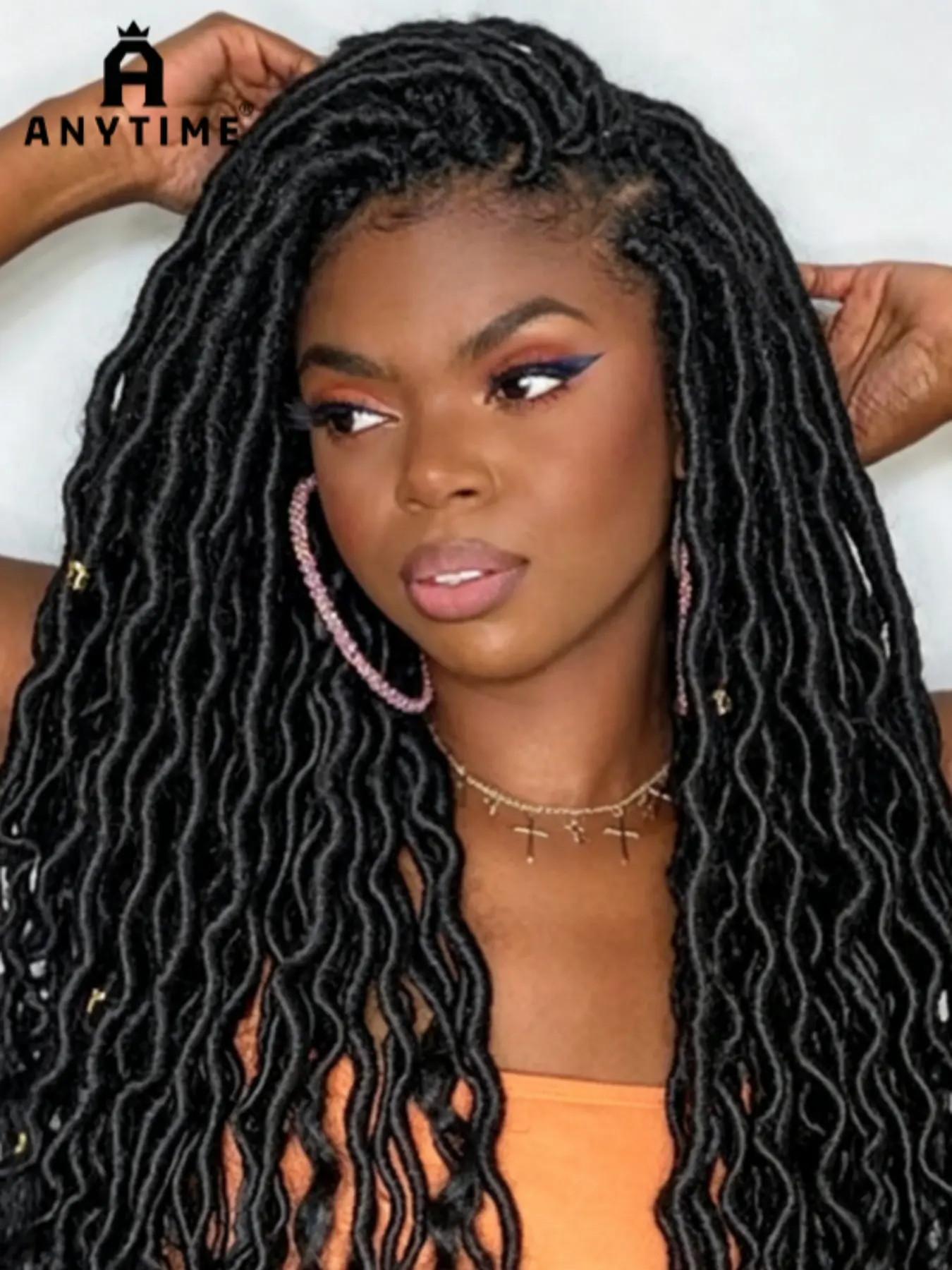 Boho Braided Wig, Boho Style Square Braided Wig, Glueless Curly Lace Front Wig, Natural, 26 Inches, Women's Hairpiece, Braided Hair Wigs, Synthetic Braided Wig, Bohemian Braided Wig Bb-004-1b#