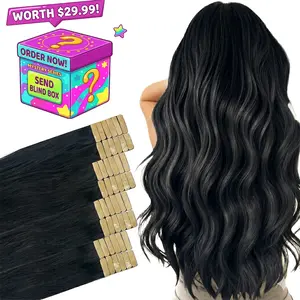 JOPEAR Invisi Edge Tape in Hair Extensions: 100% Virgin Remy Human Hair. 16-22 Inch 50g 20pcs + 1 Bonus. Seamless Injected Tape for Natural Look #SummerVibes