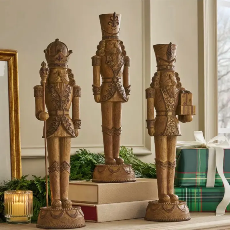 Member's Mark 3-Piece Wooden Carved Nutcrackers Member's Mark 3-Piece Wooden Carved Nutcrackers