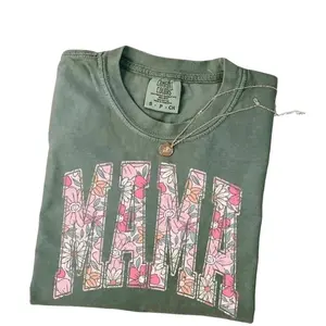 Floral Mama T-Shirt, Mothers Day Gift Trendy Mom Spring Tee for Mom -Shirt for Women- Womenswear-women's shirts-mom Tshirt-women's clothing