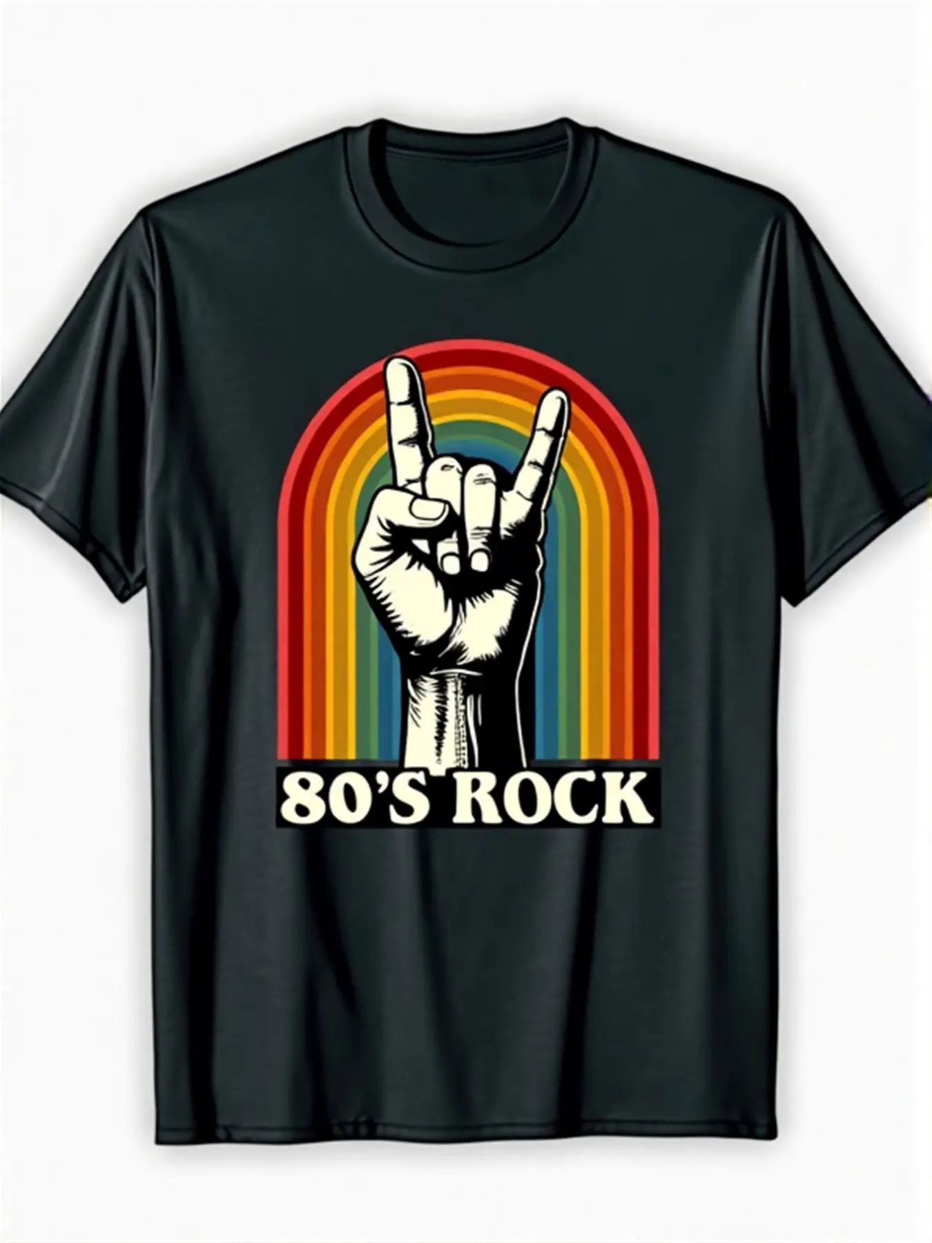 Men's Vintage 80s Rock Band Graphic T-Shirt - Retr