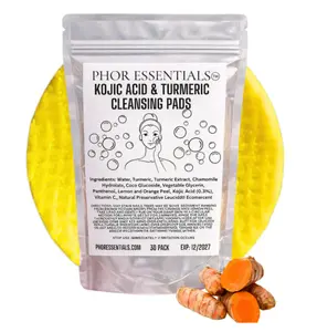 Turmeric Cleansing Pads Gentle Cleansing & Moisturizing Formula for All Skin Types