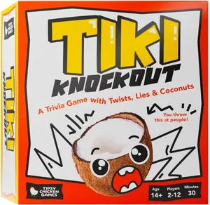 Tiki Knockout: Bluff Your Way to Victory – Bluffing Trivia – Party & Team Building Game