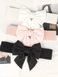 Wide Elastic Women's Belt, Dress Bowknot Women's Casual Trendy Waistband, Fashion Decoration  Versatile Women's Belt GM343