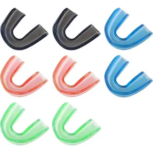 Multicolored Mouth piece Sports Mouth Guards for Adults, 8PCS Mouthguard Gum Teeth Armor for Boxing Basketball Hockey Karate, Custom Fit Mouthpiece