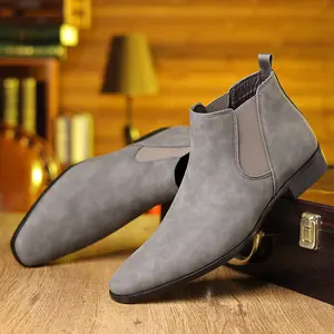 Men’s Classic Chelsea Boots – Slip-On Ankle Boots for Office & Casual Wear