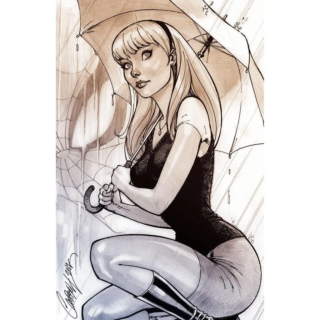 Amazing Spider-Man #14 JSC EXCLUSIVE Cover L "Gwen, kneeling, sketch"