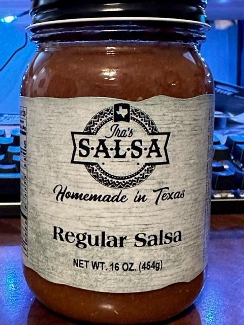 Ira's Salsa Regular Salsa Flavor - 16oz Jar, Fresh & Natural Organic Dip, Gluten-Free, Lactose-Free, Perfect for Appetizers or Side Dishes