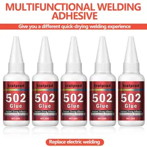 502 Instant Strong Adhesive 20g, Casting Repair Glue, Instant Bond Permanent Fix, for Metal Wood Ceramic Plastic, Versatile Adhesive Glue