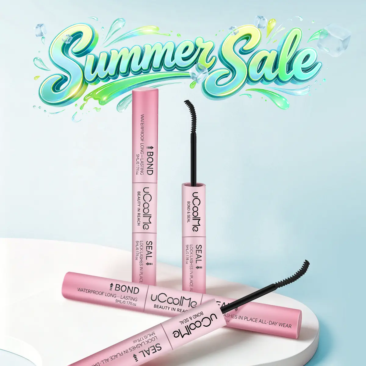 2-in-1 Black Lash Adhesive Eyeliner Pen, Waterproof Cosmetic Formula with 24-Hour Hold for False Eyelashes, Lash Glue