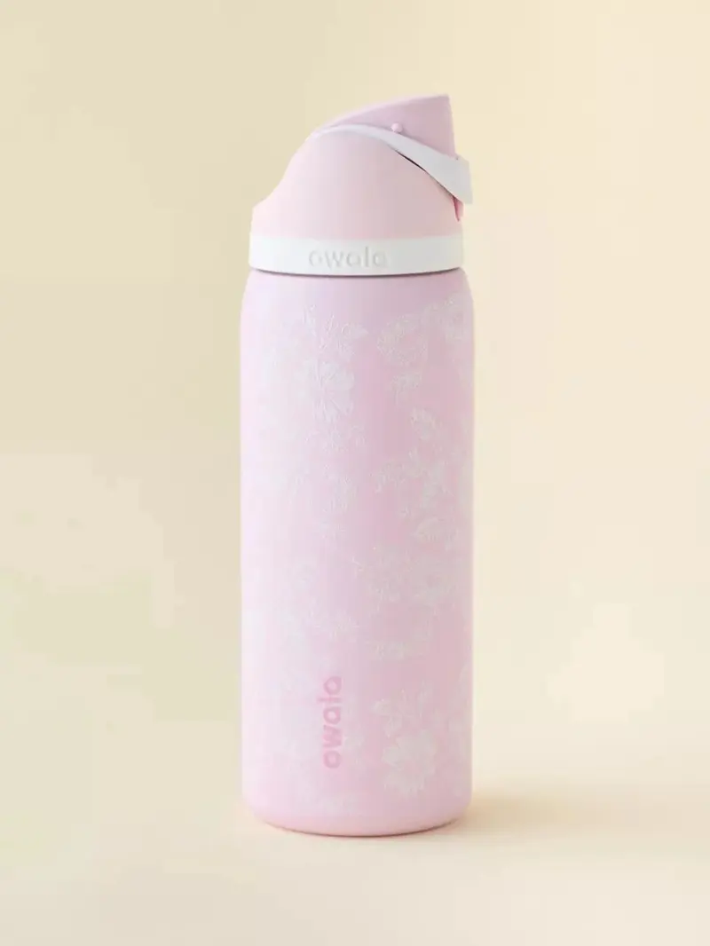 Owala x Urban Outfitters Cute Ribbon Toile Triple Insulated FreeSip 32 oz Leakproof Stylish Water Bottle
