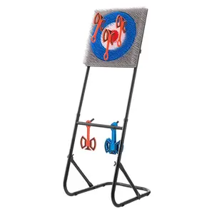 VEVOR Axe Throwing Game, Plastic Bristle Target with 8 Throwing Axes Set, Foldable Steel Frame, Easy to Store, Stable Placement for Indoor and Outdoor, Backyard, Yard and Carnival Games, Adults Kids