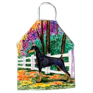 Carolines Treasures  Doberman Apron - 27 x 31 in.
