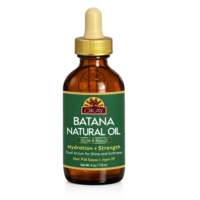 Okay Batana Oil Leave-In Detangler Spray, Daily Treatment to Repair, Restore & Strengthen, with Rice Protein & Light Fragrance, 4 oz, Haircare, Smooth, Natural Hair Oil, Batana Hair Oil