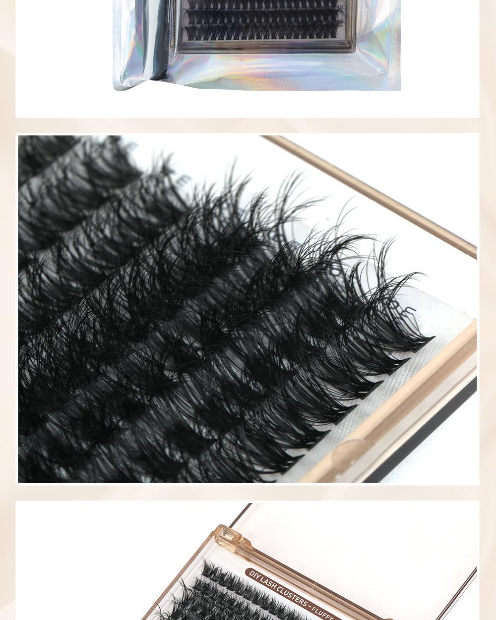 ELOZARA Pre-Spiked Spiky Slay Manga Lash Clusters - Faux Mink D-Curve 12-18mm Reusable Fluffy Fairy Individual Eyelashes Extensions for DIY Makeup, 204 Pieces, Compact Storage Cosmetic, Manga Look