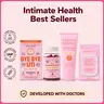 Cheeky Bonsai Women's Feminine Intimate Health Set - Gynecologist Approved, Natural Ingredients Dietary Edible Feminine Probiotic 60 Gummies, Cranberry D-Mannose UTI Drink Mix with Electrolytes, pH-Balanced Sensitive Wash, Daily Freshening Wipes