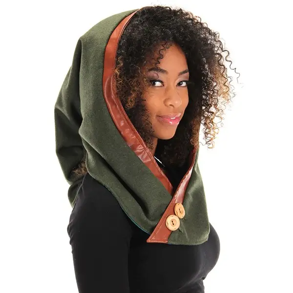 Plush Woodland Elf Costume Hood