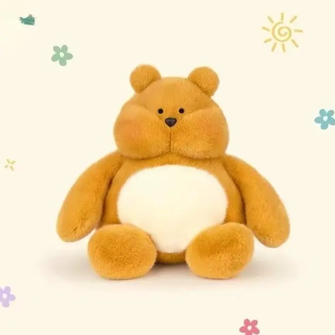 Classic Small Bear Plush Toy - Soft Cute Bear Stuffed Animal for Kids & Collectors - Perfect Decorative Ornament Ship From US