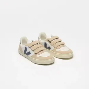 Veja Teal "V" Triple Velcro Sneaker