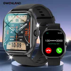 1.9" HD Smart Watch Wireless Calls Fitness Tracker Metal Body Long Battery Multi Sport Modes Message Alerts Full Touch Stylish Smartwatch for Men Women Sports Daily Wear health monitoring essentials
