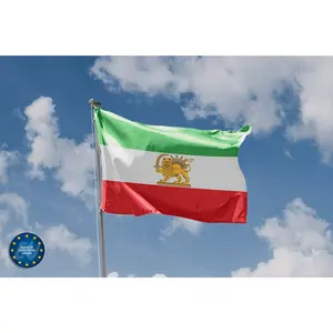 Historical Flag of State of Iran | Unique Design Print | High Quality Materials | 5 Sizes | Made in EU