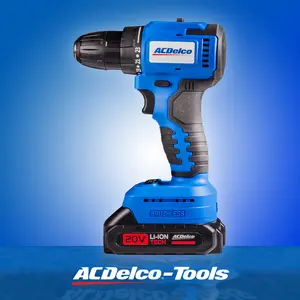 ACDelco ARD20137P 20V Cordless Drill Set, Power Drill Kit with Battery & Charger, 2-Speed, 21+1 Torque Settings