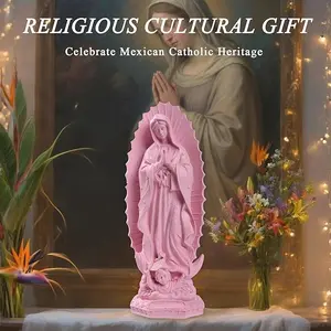 Our Lady of Guadalupe Statue Figurine 8" H Virgen de Guadalupes Mary Figurine Statue Collection,Religious Catholic, Tabletop Home Office Decoration