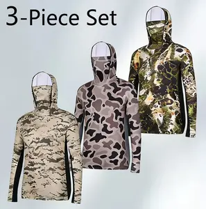 NEW 2026 spring 3-Piece Camo Fishing Set | Sun Protection & Quick-Dry Tech sport