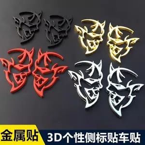 3D Metal Hellcat Car Stickers for Caliber Journey Caravan Ram Viper Magnum Avenger Demon Badge Emblem