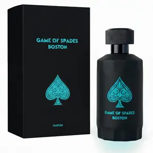 Game of Spades Boston by Jo Milano Parfum Spray 3.4 oz 100ml Sweet Musky Amber Warm Spicy Citrus Bergamot Scent Long Lasting Fragrance for Men and Women Unisex