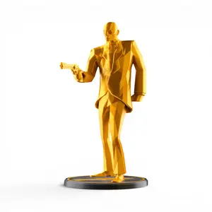 TF2 Spy Figurine, 3D Printed Low Poly Team Fortress 2 Spy Statue