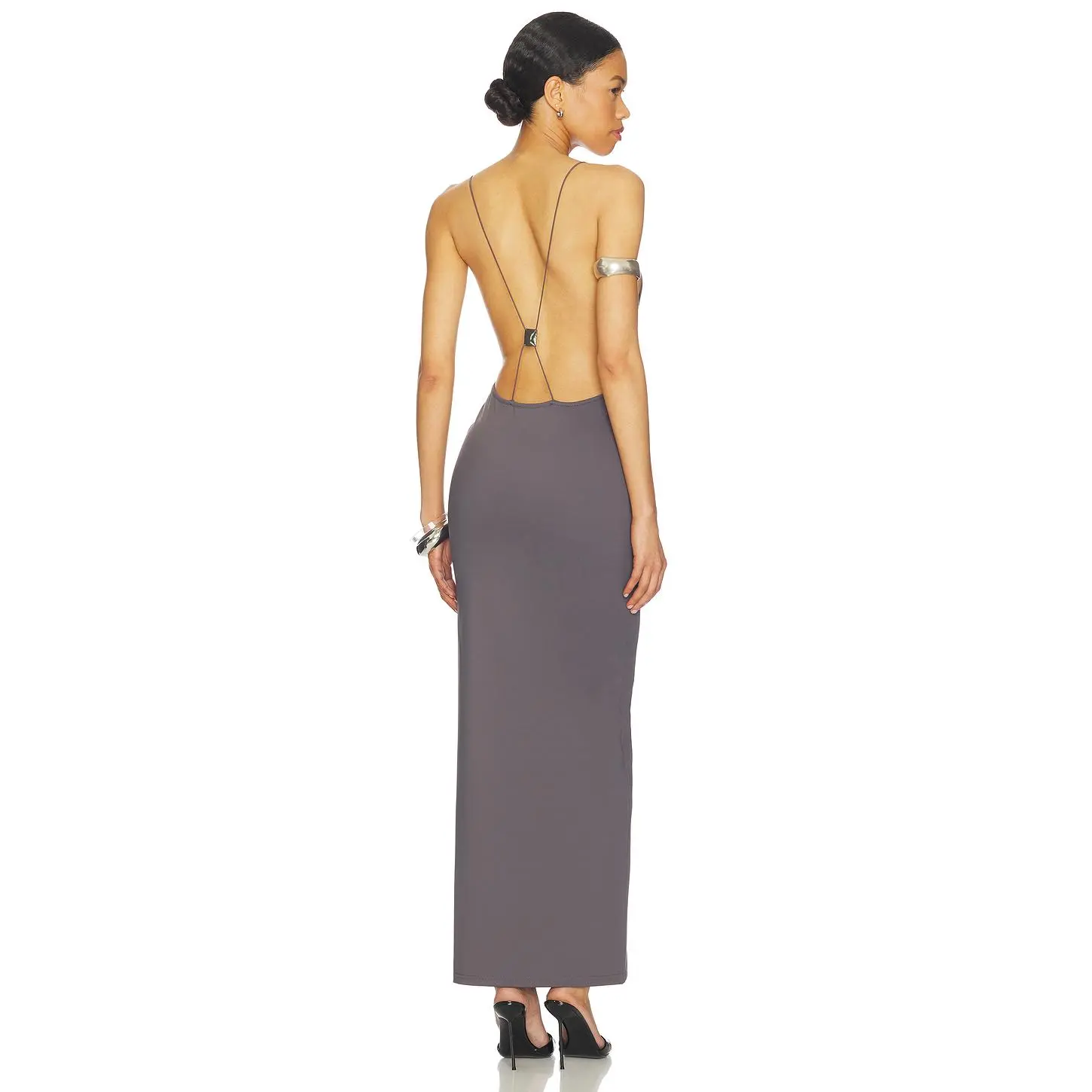 superdown Prina Maxi Dress in Grey superdown Prina Maxi Dress in Grey