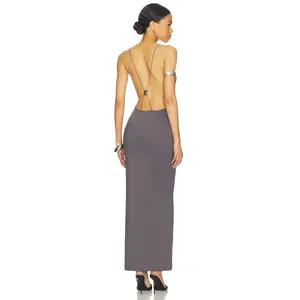 superdown Prina Maxi Dress in Grey